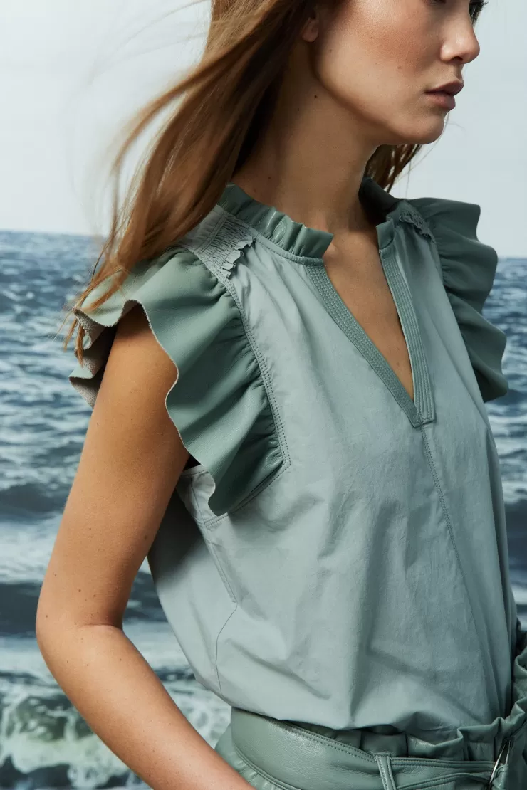 Reese Frill Blouse In >MELISSA NEPTON Sale