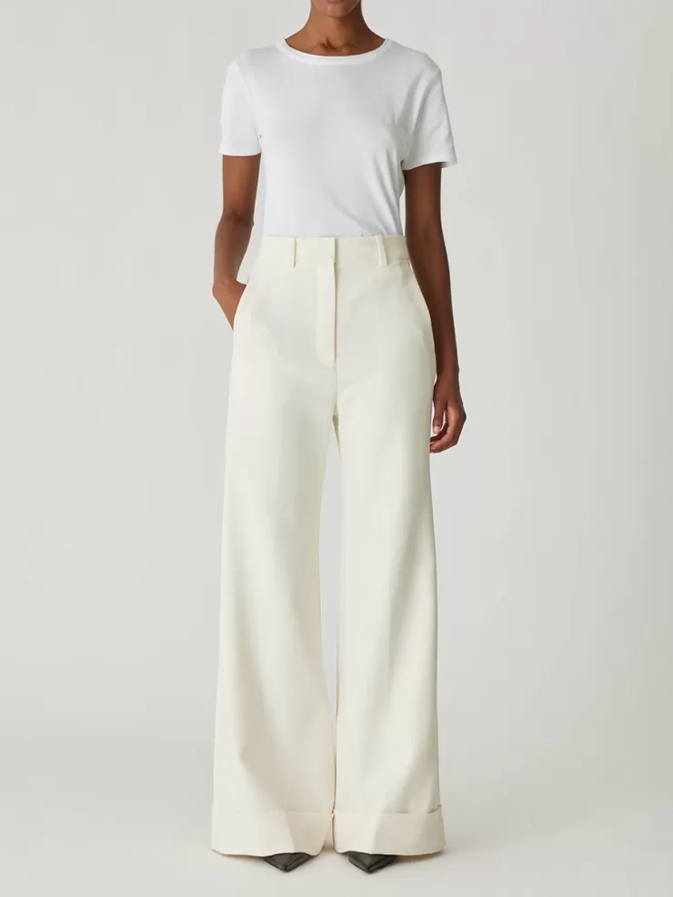 Refined Suiting Wide Leg Trouser In >REBECCA TAYLOR Flash Sale