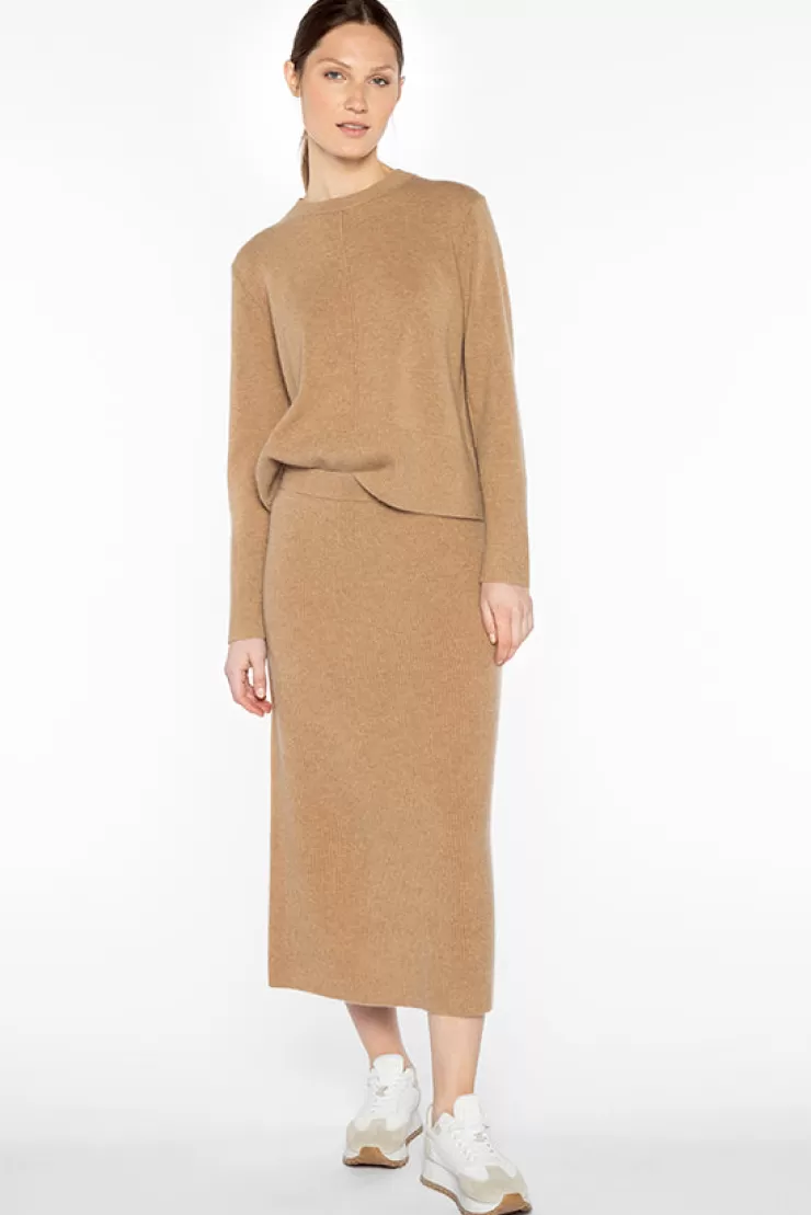 Rib Knit Skirt In >KINROSS CASHMERE New