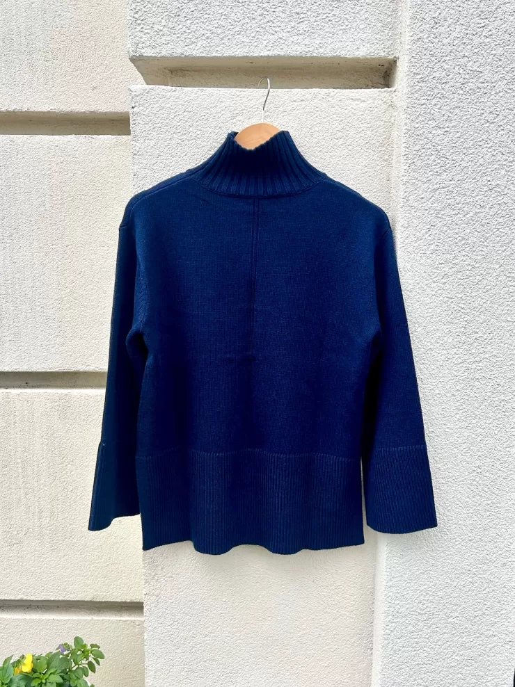 Rib Trim Funnel Neck Sweater In >KINROSS CASHMERE Best