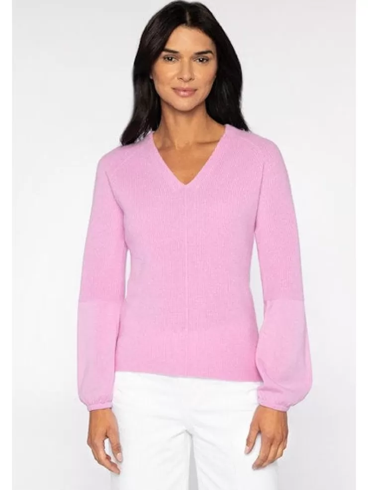 Ribbed V-Neck Sweater In >KINROSS CASHMERE Hot