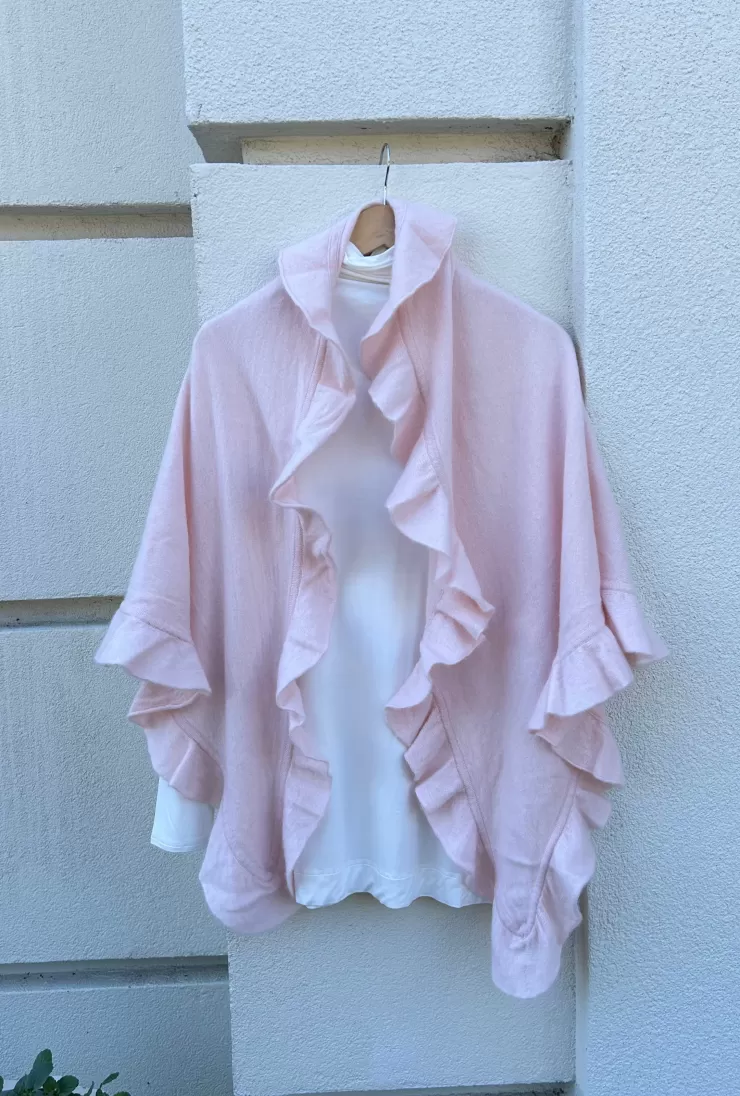 Ruffle Cashmere Wrap In >CORTLAND PARK Cheap