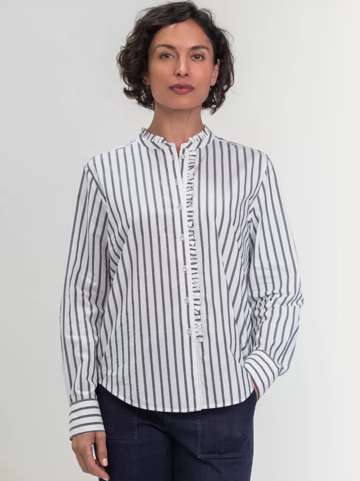 Ruffle Detailed Shirt In >MARGARET O'LEARY Clearance