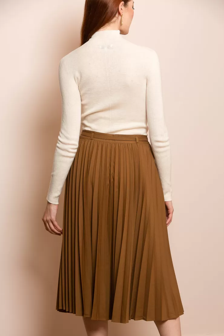 Seamless Merino Wool Blended Turtle Neck Sweater In >JESSIE LIU Fashion