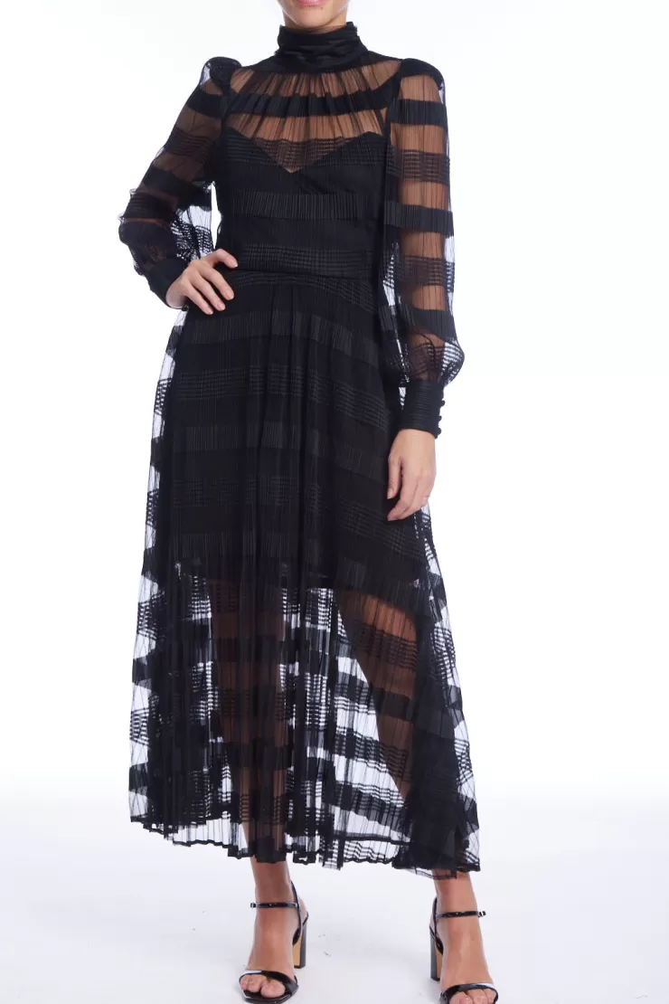 Sheer Mock Neck Dress In *FINAL SALE*>BADGELY MISCHKA Online