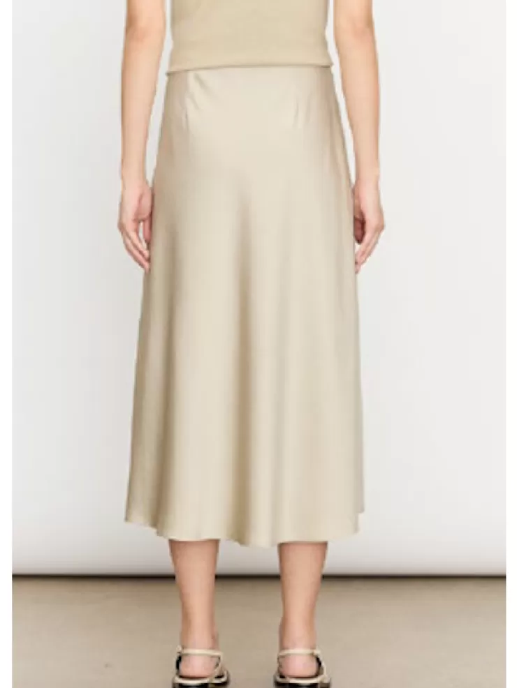 Side Zipper Detail Satin Skirt In *FINAL SALE*>VINCE Outlet