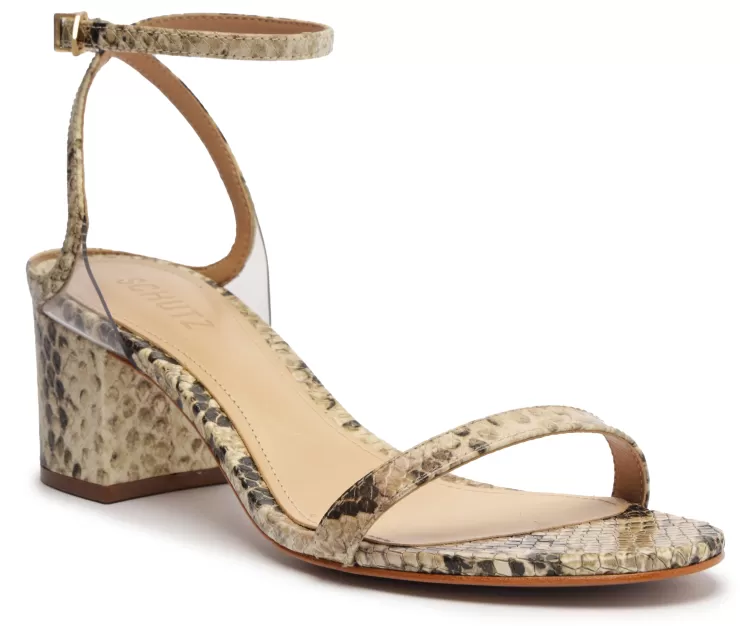 Skye Block Heel In Snake>SCHUTZ New