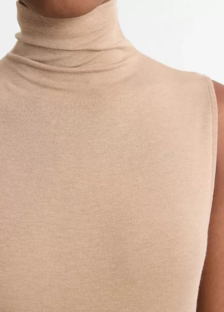 Sleeveless Turtleneck Top In >VINCE Cheap