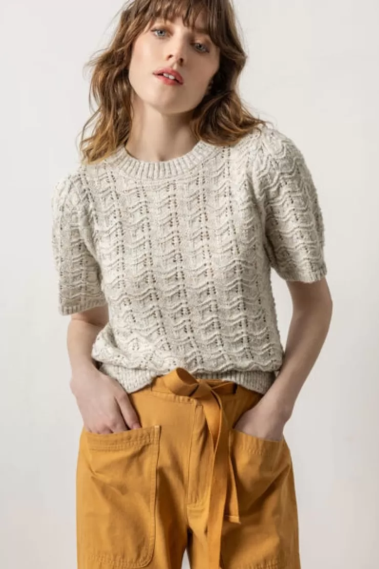 Speckled Crew Neck Sweater In >LILLA P Best Sale