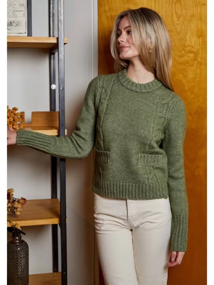 Stef Sweater In Green>DH NEW YORK Shop