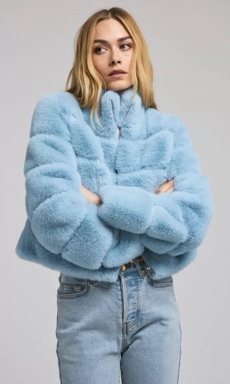 Tala Fur Bomber Jacket In >GENERATION LOVE Discount