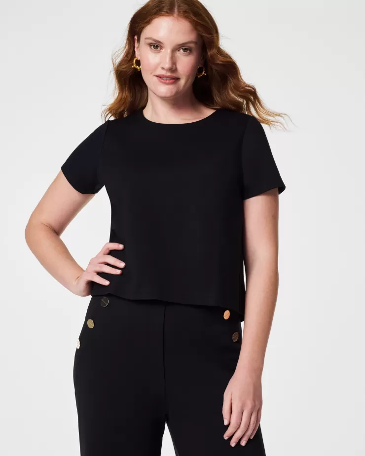 The Perfect Pleated Back Top In >SPANX Cheap