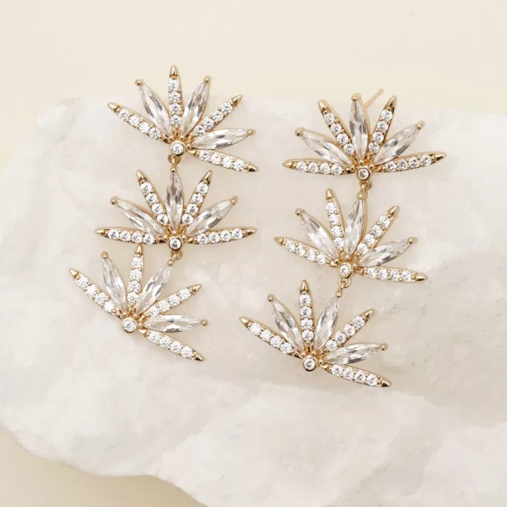 Vesey Earrings In Gold Clear>MIGNONNE GAVIGAN Sale