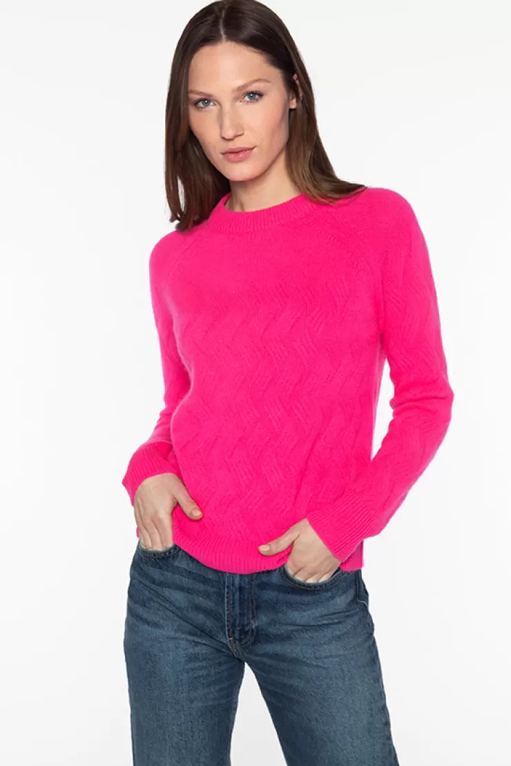 Wandering Cable Crew Neck Sweater In >KINROSS CASHMERE Best