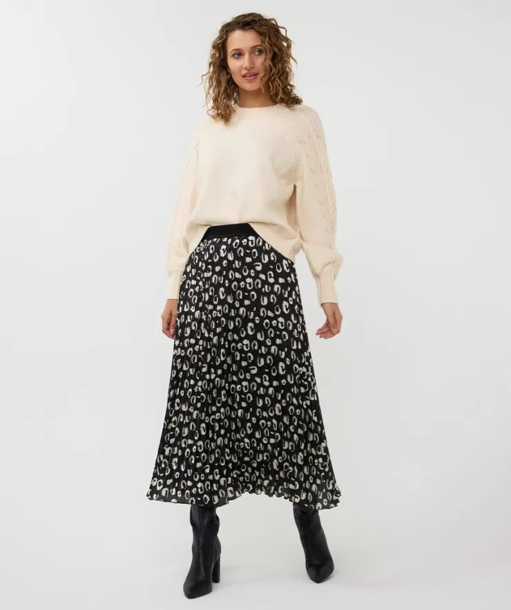 Wilderness Plisse Satin Skirt In >ESQUALO Flash Sale